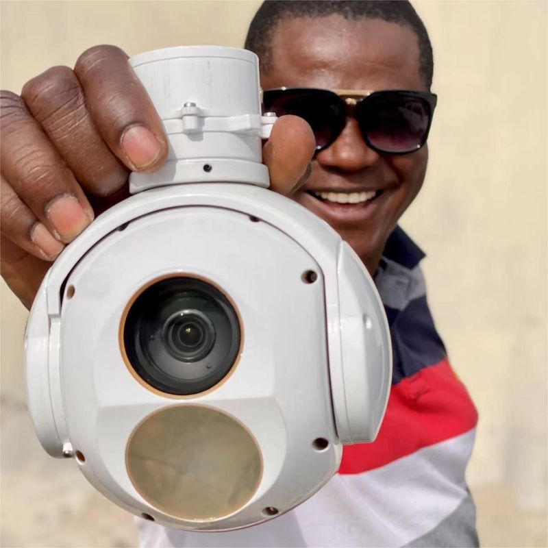 ইলেক্ট্রো অপটিক্যাল ইউএভি 30X জুম ইও 640x512 ইথারনেট ভিডিও আউটপুট TS120BT-04 সহ আইআর তাপীয় ক্যামেরা